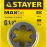 Плашка круглая ручная STAYER "MASTER", сталь 9ХС, для трубной резьбы G 1/2`` 28029-1/2 купить в Муравленко