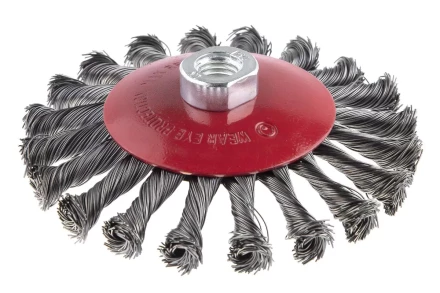 Кордщетка HAMMER тарелка 125мм для УШМ витая сталь (207-113) купить в Муравленко