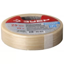 Лента ЗУБР "ЭКСПЕРТ" клеящая однонаправленная, усиленная стекловолокном, 19мм х 25м 12071-19-25