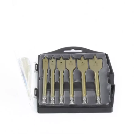 Набор сверл перовых по дереву 10-12-16-18-20-25 мм 6 штук пластик. кейс MATRIX 70445 купить в Муравленко