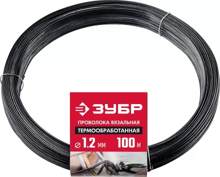 ЗУБР 1.2 мм х 100 м, термообработанная вязальная проволока (305415-12) купить в Муравленко