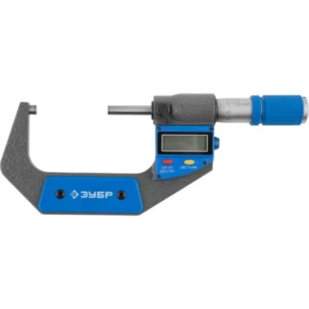 Микрометр ЗУБР &quot;ЭКСПЕРТ&quot; гладкий цифровой, МКЦ 75, диапазон 50-75мм, шаг измерения 0,001мм 34482-75 купить в Муравленко