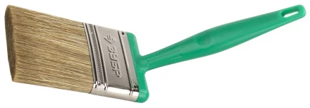 Кисть плоская ЗУБР ЭКСПЕРТ 2в1 БСГ-70 быстросъем голова с переменн углом, тип ЛАЗУРЬ смешанн щетина, пласт ручка, 75мм 4-01070-075 купить в Муравленко