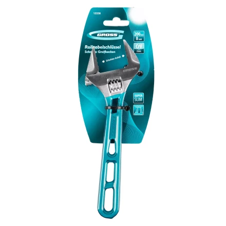 Ключ разводной 200 мм Gross 15558, CrV, облегченный купить в Муравленко