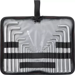 Набор ключей шестигранных имбусовых HEX-TORX, 18 шт: HEX 1,5–10 мм, T10-T50, CrV, удлиненные, сатин MATRIX 12315