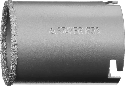 Коронка STAYER &quot;PROFESSIONAL&quot; кольцевая с карбидно-вольфрамовой крошкой, d=53мм 33345-53 купить в Муравленко