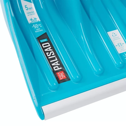 Лопата для уборки снега Palisad 61776, полипропилен, 350х405х1300мм, алюминиевый черенок, ПВХ накладка, LUXE купить в Муравленко