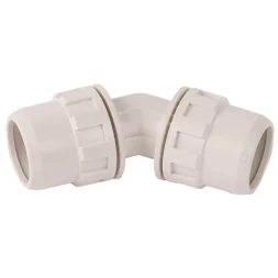 Соединитель ЗУБР "ШиреФит" угловой 45° "штуцер с гайкой - штуцер с гайкой", 26мм 51491-26