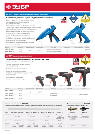 Стержни клеевые для термоклеящих пистолетов серия ПРОФЕССИОНАЛ купить в Муравленко