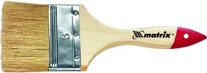 Кисть плоская &quot;Стандарт&quot;  3&quot; (75 мм) натуральная щетина деревянная ручка  MATRIX 82540 купить в Муравленко