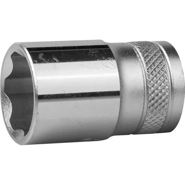 Торцовая головка KRAFTOOL "INDUSTRIE QUALITAT", Cr-V, SUPER-LOCK, хромосатинированная, 1/2", 17 мм 27801-17_z01 купить в Муравленко