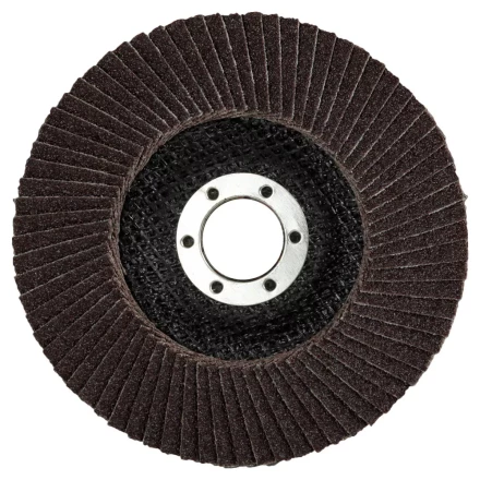 Круг шлифовальный ЗУБР &quot;ЭКСПЕРТ&quot; лепестковый торцевой, тип КЛТ 1, зерно-электрокорунд нормальный, P60, 125х22,2мм 36591-125-60 купить в Муравленко