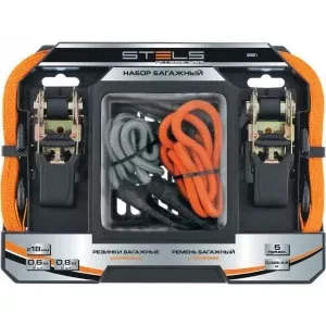 Набор стяжек и резинок для фиксации грузов STELS 54403 купить в Муравленко