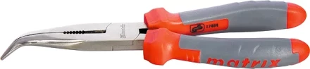 Длинногубцы изогнутые  160мм двухкомпонентные рукоятки MATRIX PROFESSIONAL 17402 купить в Муравленко