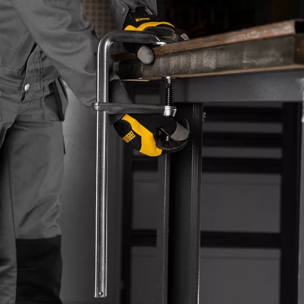 Струбцина F-образная Denzel 20467, 80x400мм, кованая купить в Муравленко