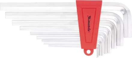 Набор ключей шестигранных имбусовых HEX, 1,5–10 мм, CrV,  9 шт.,  экстра-длин,  сатин  MATRIX 16409 купить в Муравленко