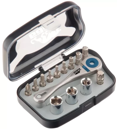 Реверсивная трещотка с набором бит и торцевыми головками, 14 шт БАРС 13313 купить в Муравленко