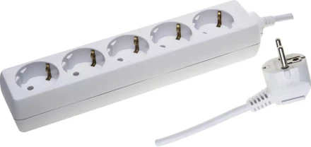 Удлинитель СВЕТОЗАР электрический с заземлением, евро, 5 гнезд, 5м SV-55053-5 купить в Муравленко