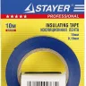 Изолента, STAYER Profi 12292-B-15-10, ПВХ, на карточке, 15мм х 10м х 0,18мм, синяя 12292-B-15-10 купить в Муравленко