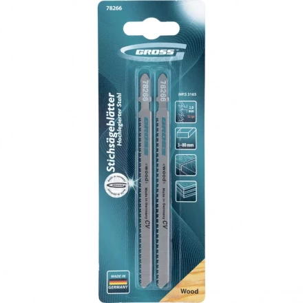 Полотна для электролобзика по дереву 2 шт 3165 GROSS 78266 купить в Муравленко