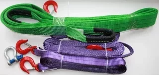 Ремень буксировочный динамический разрывная нагрузка12т РА L= 8.0 м 80мм в 2 слоя с кч din 3.2т купить в Муравленко