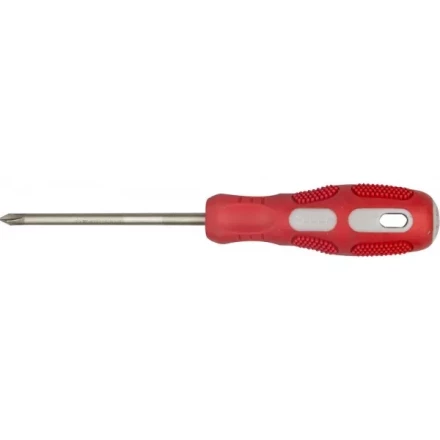 Отвертка ЗУБР &quot;ПРОФИ&quot; хромованадиевая сталь, двухкомпонентная рукоятка, магнит наконечник, PH2x100мм 25232-2-100_z01 купить в Муравленко