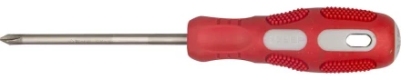 Отвертка ЗУБР &quot;ПРОФИ&quot; хромованадиевая сталь, двухкомпонентная рукоятка, магнит наконечник, PH2x100мм 25232-2-100_z01 купить в Муравленко