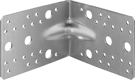 ЗУБР УКУ-2.0, 90 x 130 x 130 x 2 мм, цинк, усиленный крепежный уголок (310116-90-130) купить в Муравленко