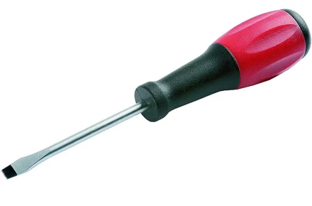 Отвертка ЗУБР &quot;МАСТЕР&quot;, хром-ванадиевая сталь, эргономичная двухкомпонентная рукоятка, SL 8,0х150мм 25231-08-15 купить в Муравленко