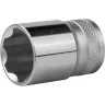 Торцовая головка KRAFTOOL "INDUSTRIE QUALITAT", Cr-V, SUPER-LOCK, хромосатинированная, 1/2", 21 мм 27801-21_z01 купить в Муравленко