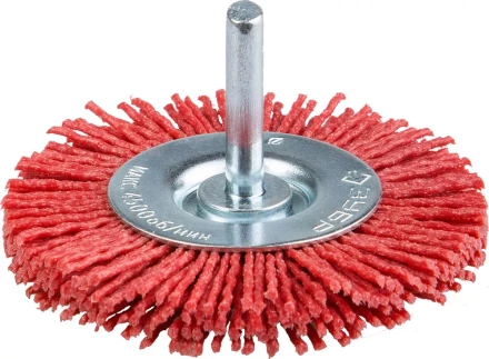 ЗУБР &quot;ПРОФЕССИОНАЛ&quot;. Щетка дисковая для дрели, нейлоновая проволока с абразивным покрытием, 50мм 35161-050_z02 купить в Муравленко