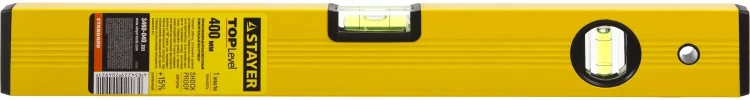 Уровень STAYER "STANDARD" "TOPLevel", коробчатый, 2 противоударных ампулы, линейка, 40см 3460-040_z03 купить в Муравленко
