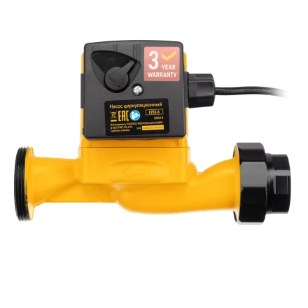 Циркуляционный насос CP32-6, напор 6 м, 70 л/мин, 1 м кабель, монт. длина 180 мм Denzel 99414 купить в Муравленко