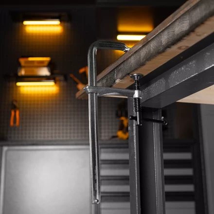 Струбцина Denzel F-образная, 100x300мм, кованая 20470 купить в Муравленко