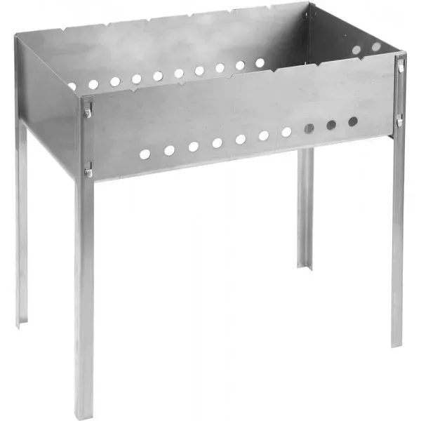 Мангал GRINDA "BARBECUE", нержавеющая сталь, толщина 1,5мм, 500х300х500мм 427784 купить в Муравленко