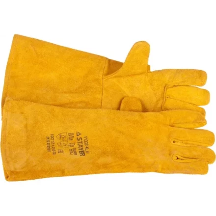 Термостойкие краги STAYER &quot;PROFI&quot; с подкладкой, для сварки и тяжелых механических работ, с подкладкой, 400мм 11333-XL_z01 купить в Муравленко