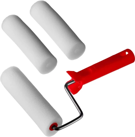 Валик &quot;ПОРОЛОН&quot; в наборе: 3 шубки + ручка, 140 мм, d=40 мм, MIRAX 0363-14_z01 купить в Муравленко