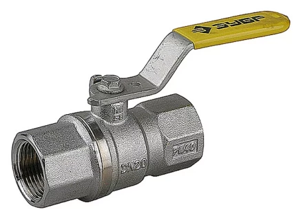 Кран шаровой ЗУБР полнопроход газовый &quot;мама-мама&quot;, ручка, хромиров латунь, 1/2&quot; 4-51720-C-1/2 купить в Муравленко