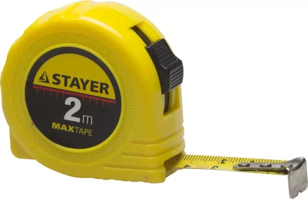 Рулетка STAYER &quot;МASTER&quot; &quot;MaxTape&quot;, пластиковый корпус, 2м/16мм 34014-02-16 купить в Муравленко