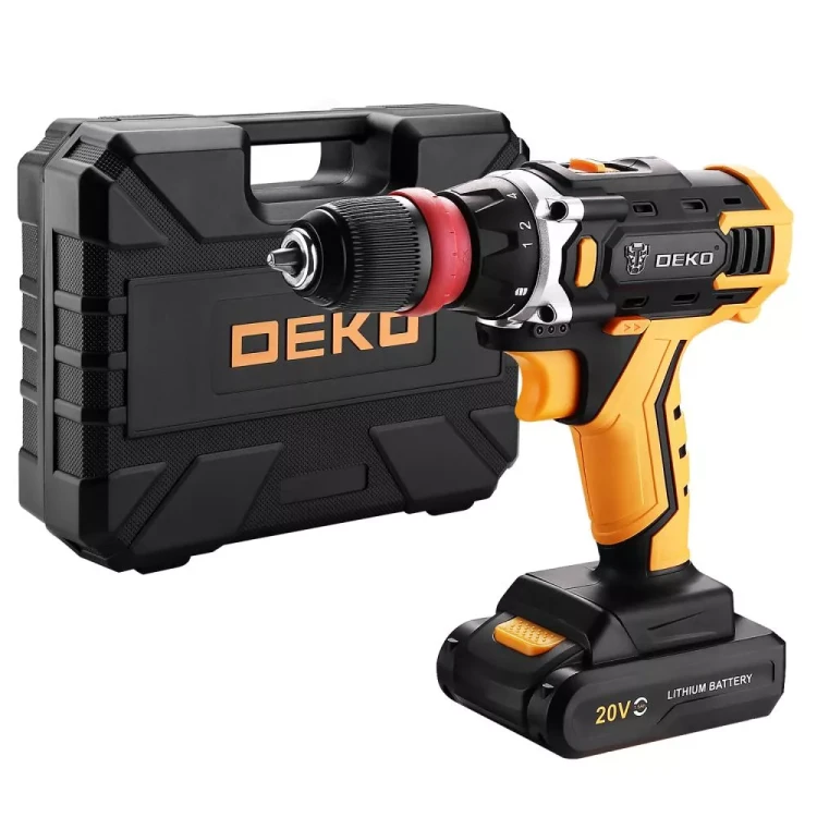 Дрель аккумуляторная DEKO DKCD20FU-Li SET3, 063-4177, со съемным патроном купить в Муравленко