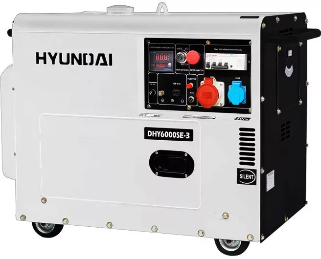 Дизельный генератор Hyundai DHY 6000SE-3 купить в Муравленко