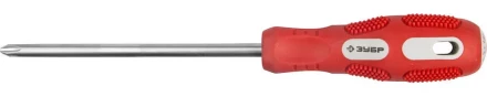 Отвертка ЗУБР &quot;ПРОФИ&quot; хромованадиевая сталь, двухкомпонентная рукоятка, магнит наконечник, PH2x150мм 25232-2-150_z01 купить в Муравленко