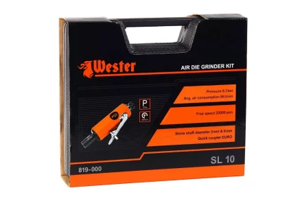 Пневматическая мини-дрель WESTER SL-10 (набор) пневматический купить в Муравленко