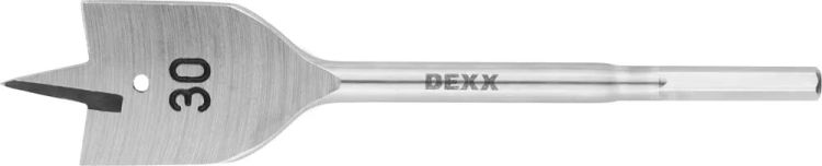 Сверло по дереву перовое, шестигранный хвостовик, DEXX 2945-30, d=30мм 2945-30 купить в Муравленко