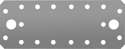 ЗУБР КП-2.5, 140 x 55 x 2.5 мм, цинк, крепежная пластина (31023-140) купить в Муравленко