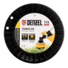 Леска для триммера зубчатый квадрат, 3,0мм х 113м, на DIN катушке FLEX CORD// Denzel 96806 купить в Муравленко