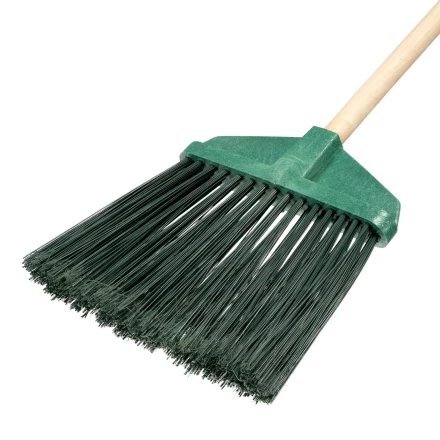 Метла полипропиленовая Сибртех, 345 х 200 х 1420 мм, веерная распушенная, деревянный черенок, Россия, 63230 купить в Муравленко