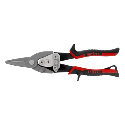 Ножницы по металлу Matrix, 250 мм, прямой рез, сталь CRMO, двухкомпонентные рукоятки, PRO 78322 купить в Муравленко