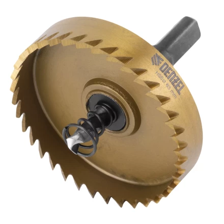 Коронка по металлу HSS, 63 мм, нитридтитановое покрытие Denzel 724120 купить в Муравленко