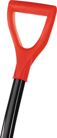 Лопата снеговая пластиковая с алюминиевой планкой, с алюминиевым черенком и V-ручкой, 410мм, оранжевая, СИБИН 421845 421845 купить в Муравленко